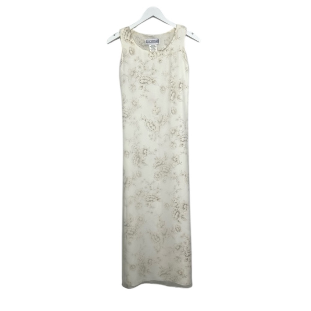 Jessica Howard Vintage Y2K Fairy Floral Sleeveless Maxi Dress Size 8
